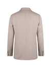 Unlined Stretch Wool Double-Breasted Jacket
