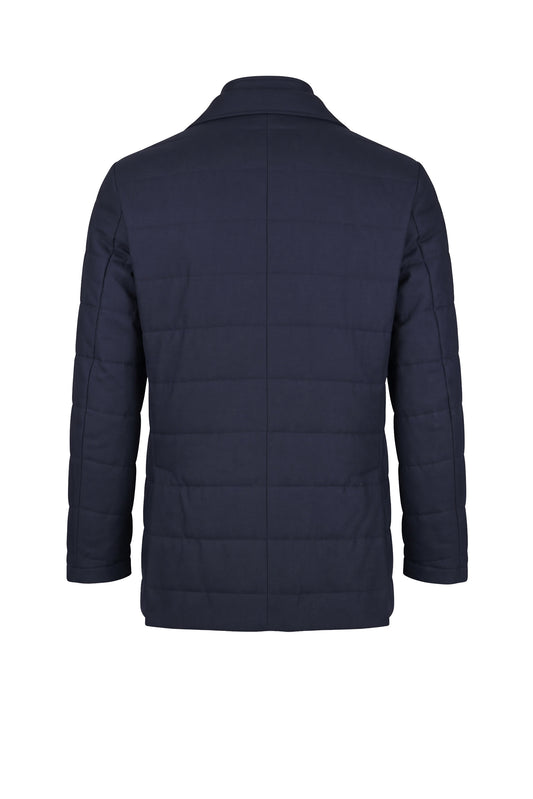 Quilted Wool-Blend Jacket with Zip-Up Inner Panel - MONTEZEMOLO