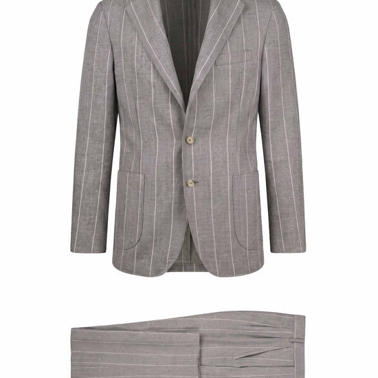 Wool, Baby Alpaca & Silk Unlined Pinstripe Suit - Fabrics by Ferla® - MONTEZEMOLO