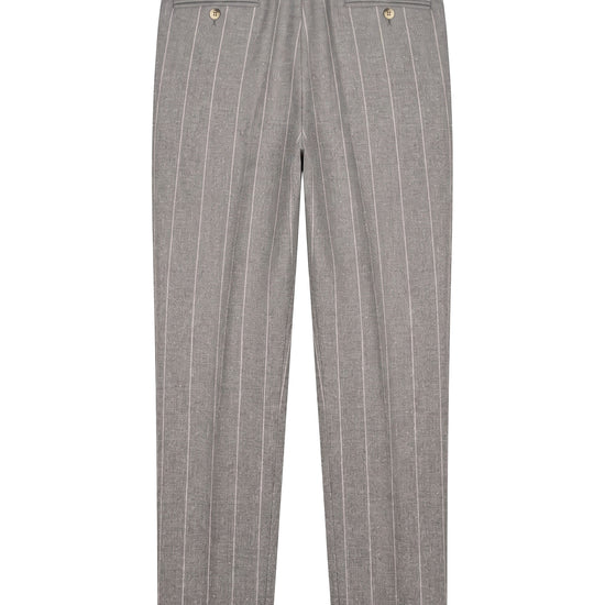 Wool, Baby Alpaca & Silk Unlined Pinstripe Suit - Fabrics by Ferla® - MONTEZEMOLO