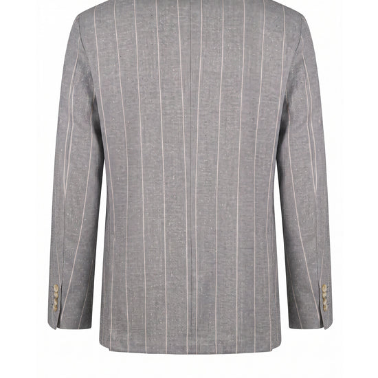 Wool, Baby Alpaca & Silk Unlined Pinstripe Suit - Fabrics by Ferla® - MONTEZEMOLO