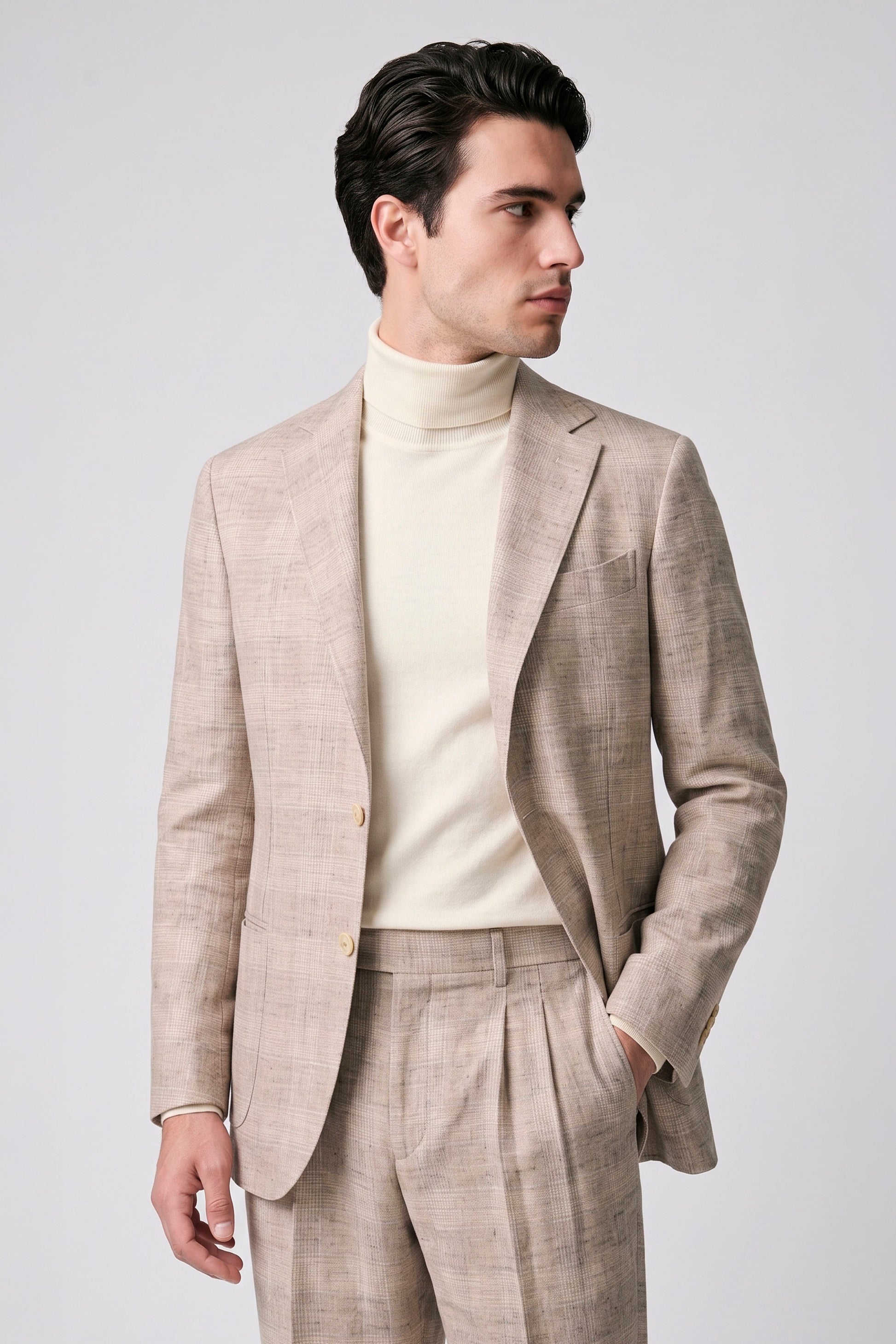 Baby Alpaca & Wool Unlined Suit -  Ferla® Fabrics - MONTEZEMOLO
