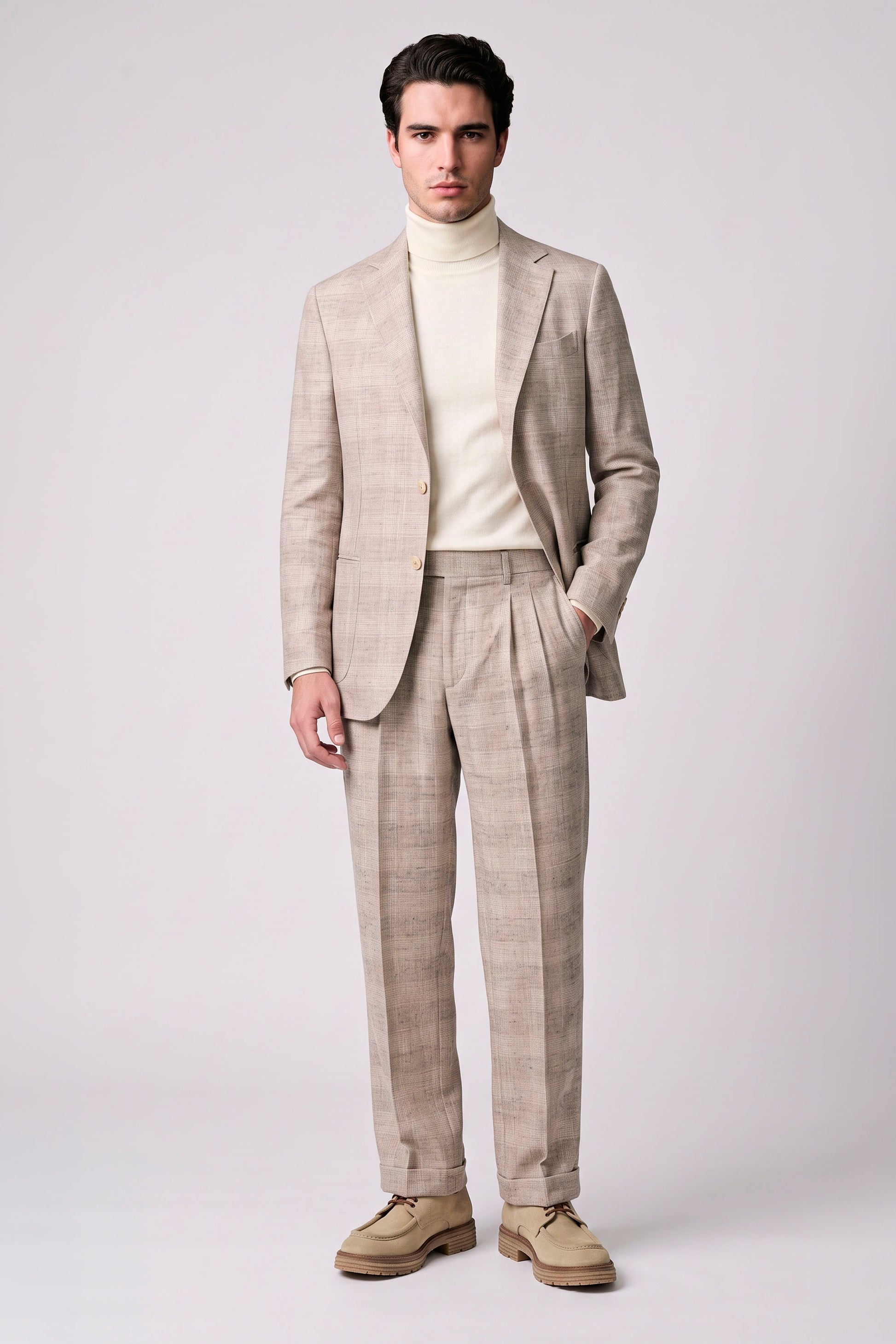 Baby Alpaca & Wool Unlined Suit -  Ferla® Fabrics - MONTEZEMOLO