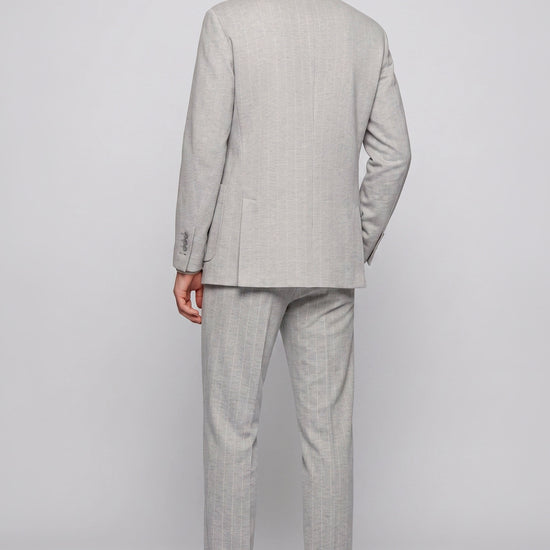 Deconstructed Double-Breasted Stretch Cotton Suit - MONTEZEMOLO