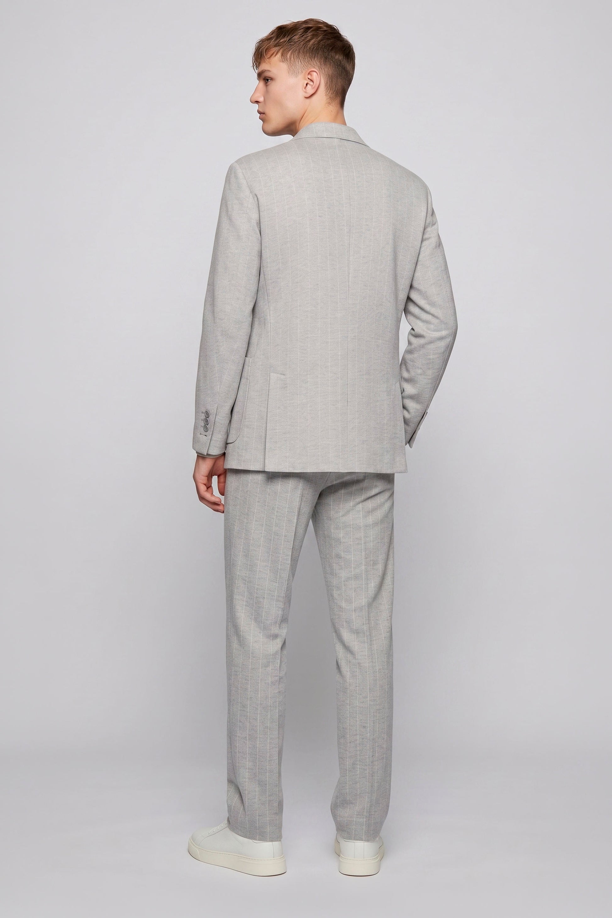 Deconstructed Double-Breasted Stretch Cotton Suit - MONTEZEMOLO