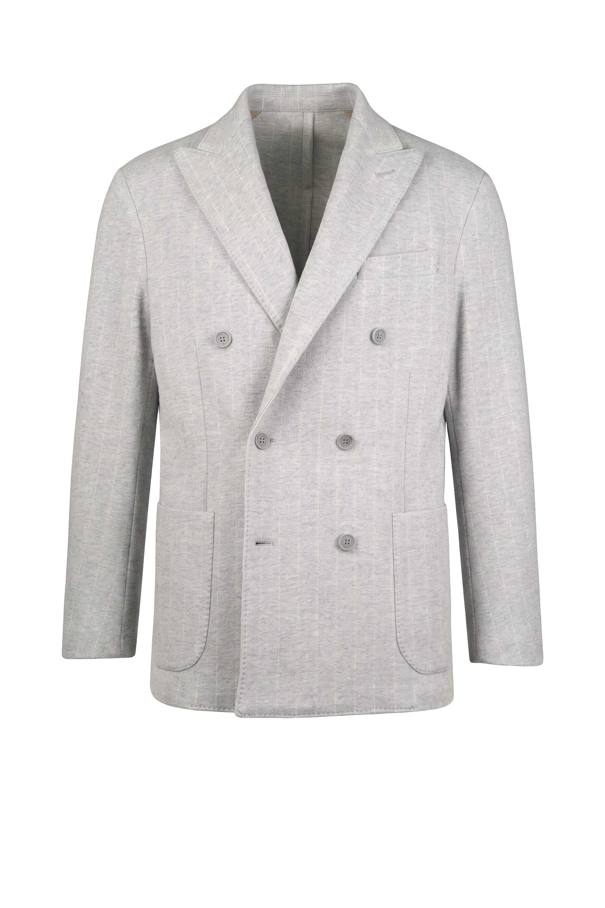 Deconstructed Double-Breasted Stretch Cotton Suit - MONTEZEMOLO