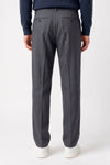 ZMART Single-Pleat Micro-Pattern Jersey Trousers