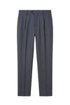 ZMART Single-Pleat Micro-Pattern Jersey Trousers