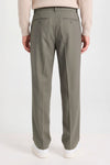ZMART Single-Pleat Micro-Pattern Jersey Trousers