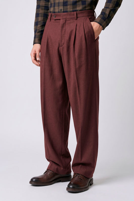 Double-Pleat Trousers - Loro Piana® Fabrics - MONTEZEMOLO