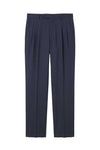 Double-Pleat Wide Fit Fluid Fabric Trousers