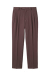 Double-Pleat Wide Fit Fluid Fabric Trousers