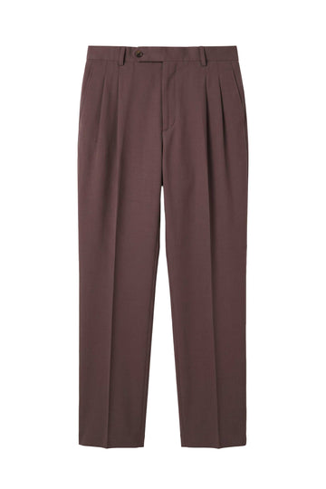 Double-Pleat Wide Fit Fluid Fabric Trousers