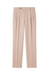 Double-Pleat Wide Fit Fluid Fabric Trousers