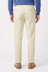 Stretch Gabardine Pleated Trousers - Loro Piana® fabrics - MONTEZEMOLO