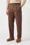 Stretch Gabardine Pleated Trousers - Loro Piana® fabrics - MONTEZEMOLO