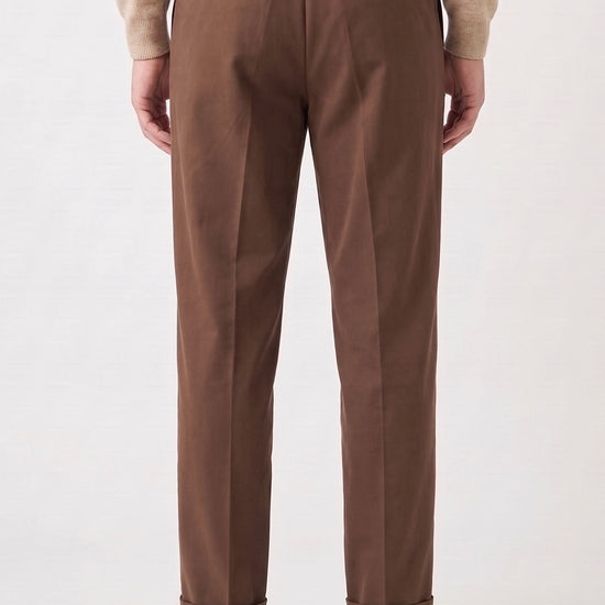 Stretch Gabardine Pleated Trousers - Loro Piana® fabrics - MONTEZEMOLO
