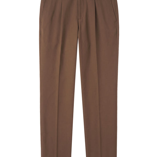 Stretch Gabardine Pleated Trousers - Loro Piana® fabrics - MONTEZEMOLO