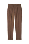 Stretch Gabardine Pleated Trousers - Loro Piana® fabrics - MONTEZEMOLO