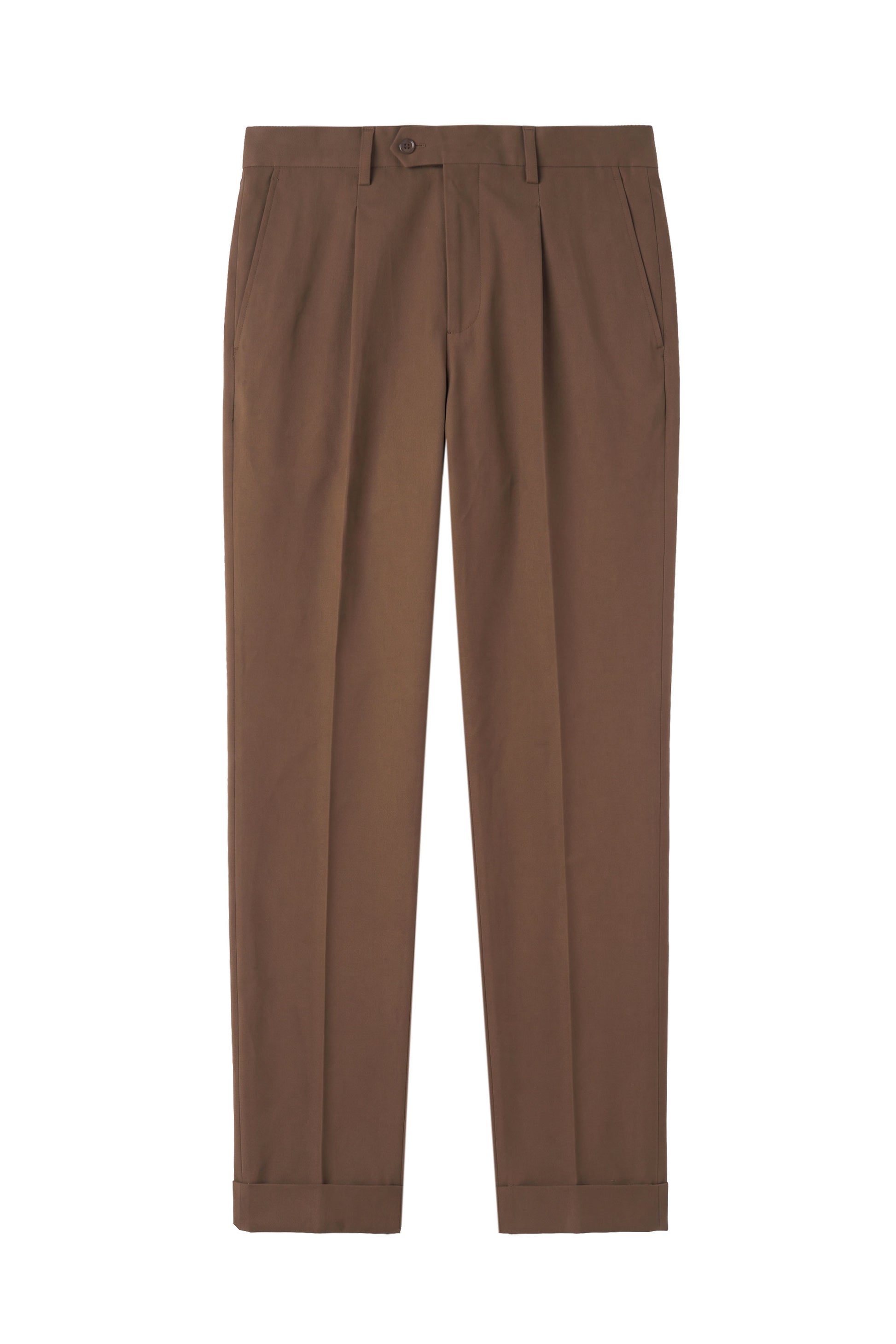 Stretch Gabardine Pleated Trousers - Loro Piana® fabrics - MONTEZEMOLO