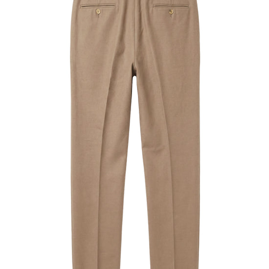 Cotton and Cashmere Twill Pleated Trousers - Zegna® Fabrics - MONTEZEMOLO