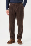 Two-Pleat Corduroy Chino Trousers