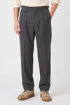 Wide-Fit Double-Pleat Trousers with Side Adjusters - MONTEZEMOLO