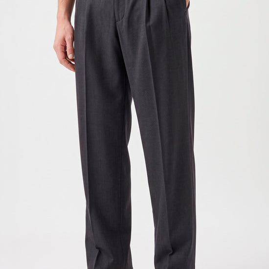 Wide-Fit Double-Pleat Trousers with Side Adjusters - MONTEZEMOLO