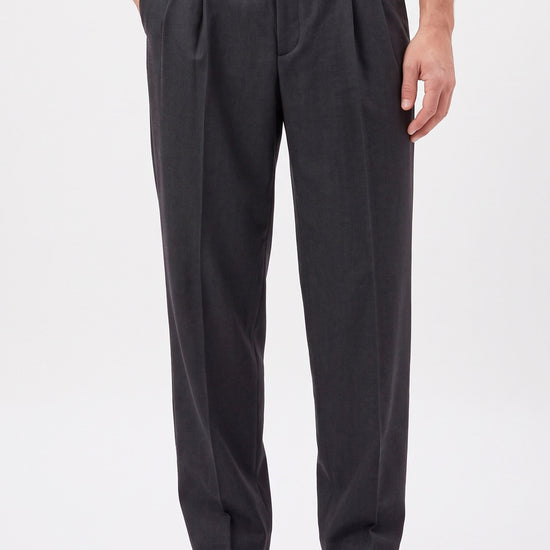 Wide-Fit Double-Pleat Trousers with Side Adjusters - MONTEZEMOLO