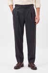 Wide-Fit Double-Pleat Trousers with Side Adjusters - MONTEZEMOLO