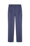 Pure Wool Wide Fit Trousers with Double Pleats