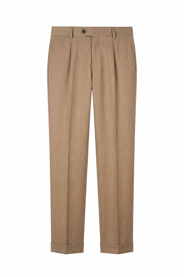 Wool and Cashmere Single-Pleat Trousers - MONTEZEMOLO