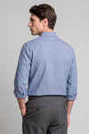Pure Cotton Melange Flannel-Effect Button-Down Shirt - MONTEZEMOLO