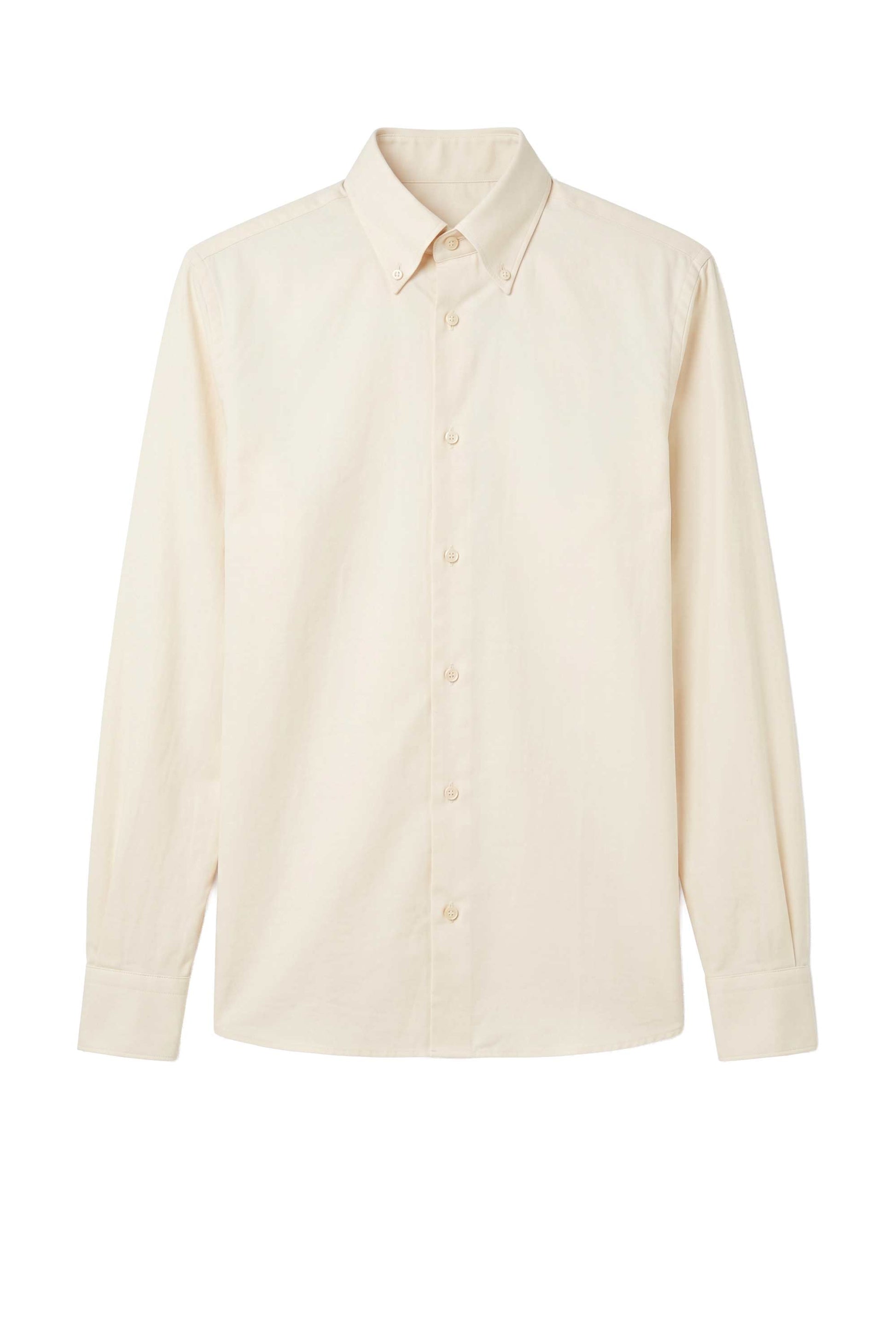 Pure Cotton Melange Flannel-Effect Button-Down Shirt - MONTEZEMOLO