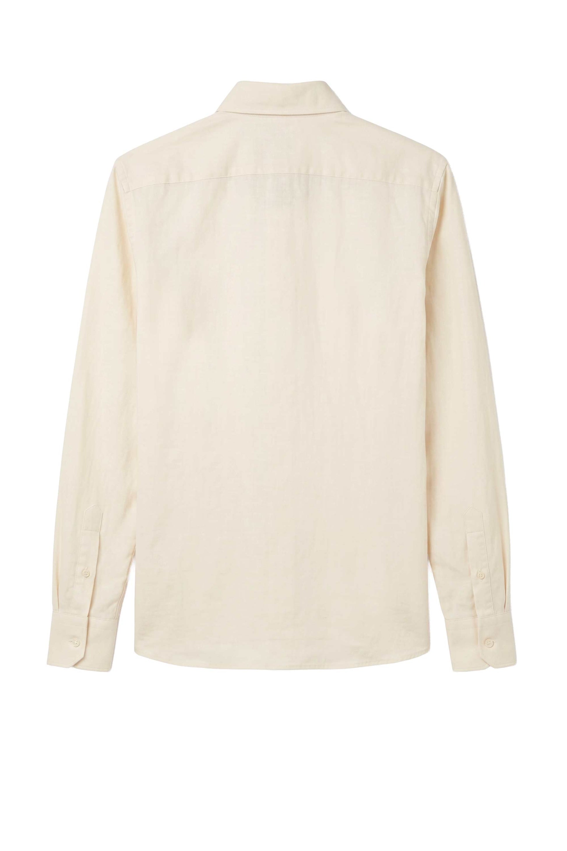Pure Cotton Melange Flannel-Effect Button-Down Shirt - MONTEZEMOLO