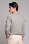 Pure Cotton Melange Flannel-Effect Button-Down Shirt - MONTEZEMOLO