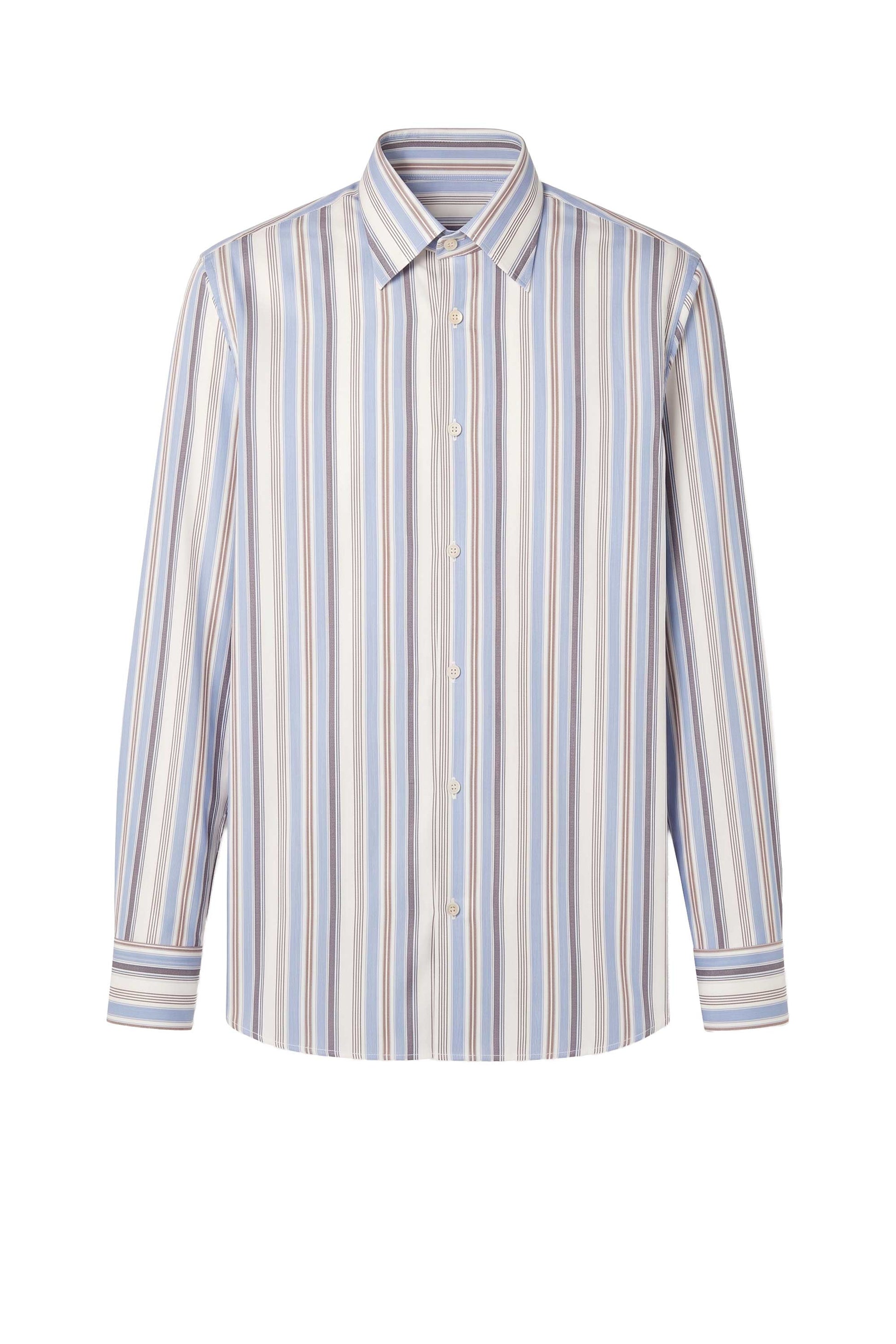 Supima Cotton Striped Shirt - MONTEZEMOLO