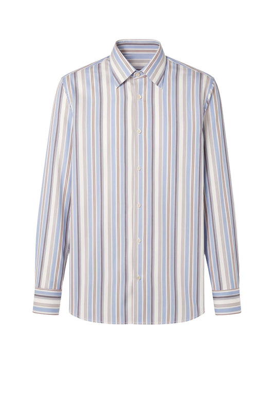 Supima Cotton Striped Shirt - MONTEZEMOLO