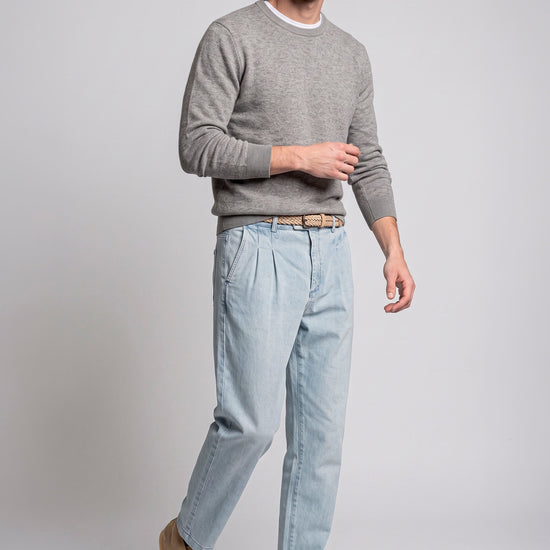 Pure Cashmere Crew-Neck Sweater - MONTEZEMOLO