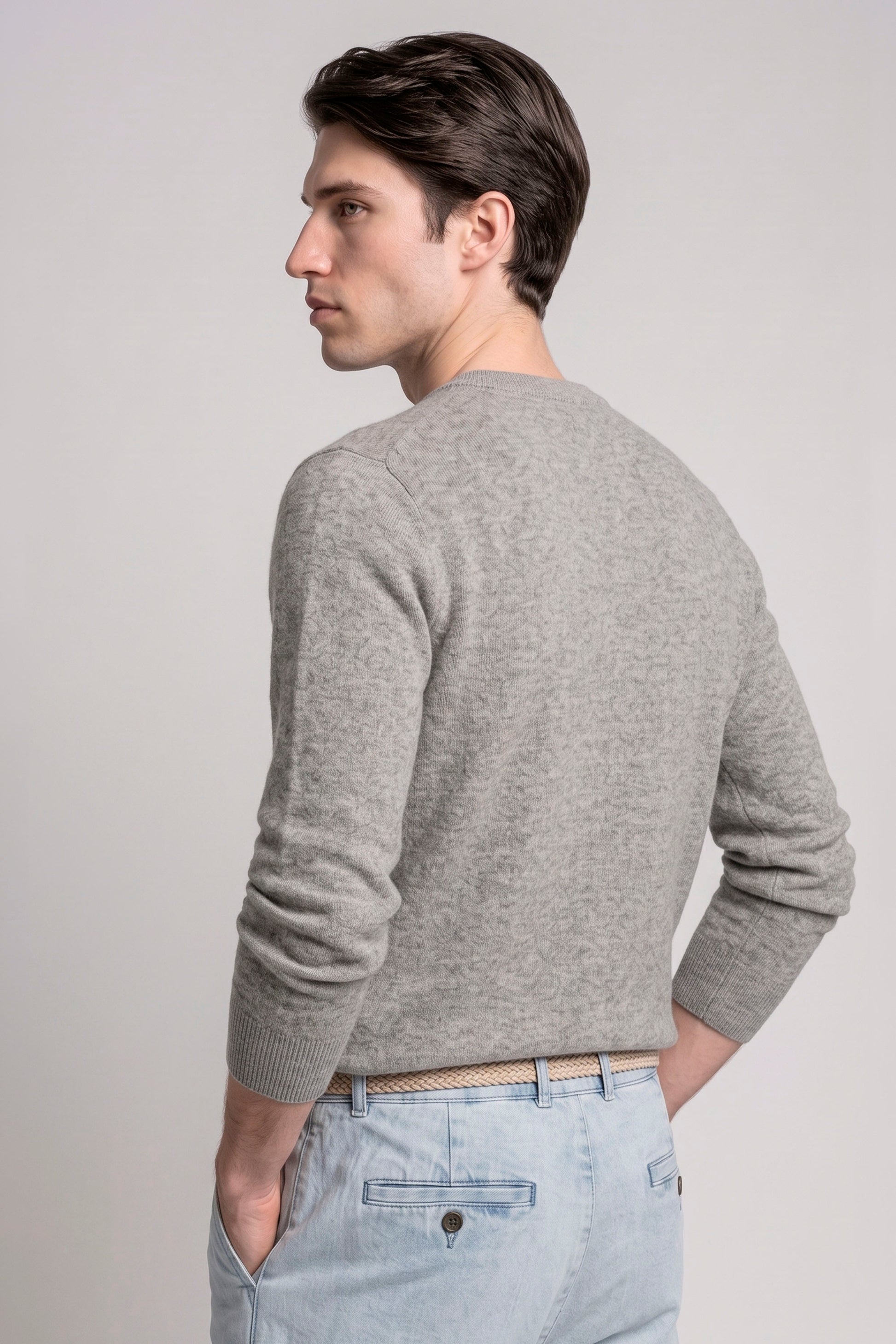 Pure Cashmere Crew-Neck Sweater - MONTEZEMOLO