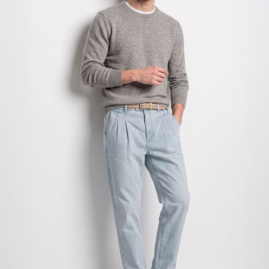 Pure Cashmere Crew-Neck Sweater - MONTEZEMOLO