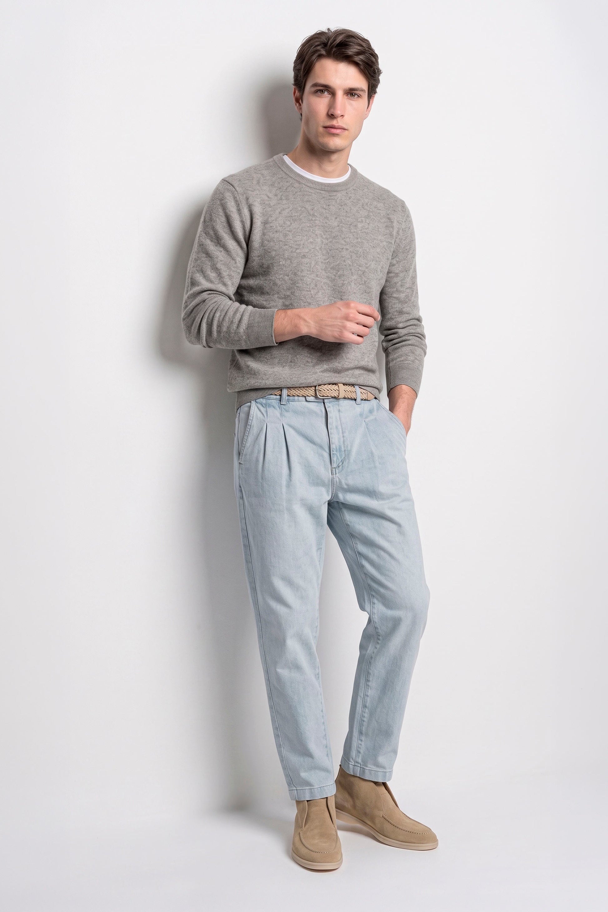 Pure Cashmere Crew-Neck Sweater - MONTEZEMOLO