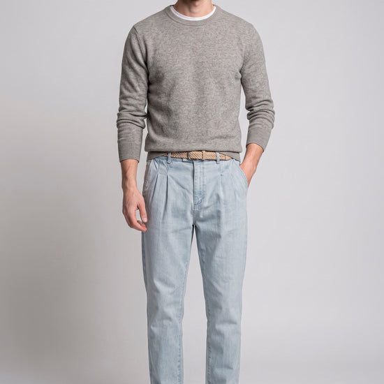 Pure Cashmere Crew-Neck Sweater - MONTEZEMOLO