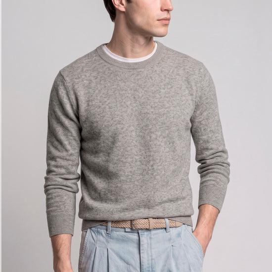 Pure Cashmere Crew-Neck Sweater - MONTEZEMOLO