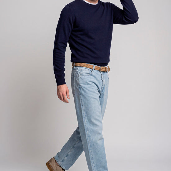 Pure Cashmere Crew-Neck Sweater - MONTEZEMOLO