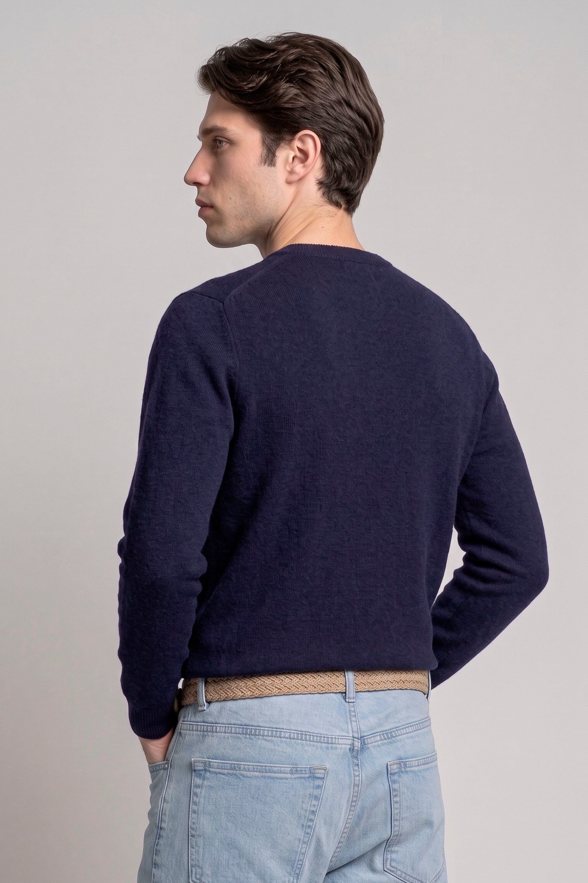 Pure Cashmere Crew-Neck Sweater - MONTEZEMOLO