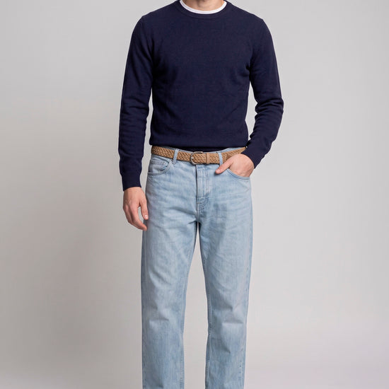 Pure Cashmere Crew-Neck Sweater - MONTEZEMOLO