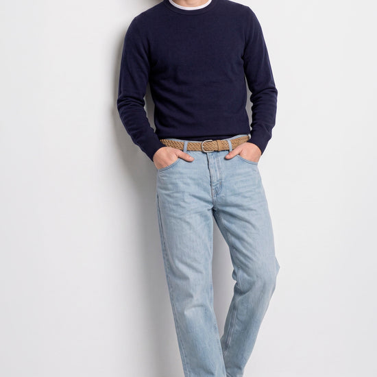 Pure Cashmere Crew-Neck Sweater - MONTEZEMOLO