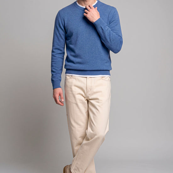 Pure Cashmere Crew-Neck Sweater - MONTEZEMOLO