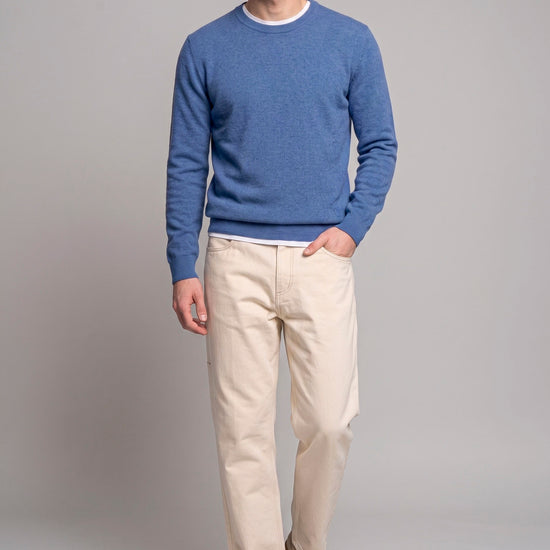 Pure Cashmere Crew-Neck Sweater - MONTEZEMOLO